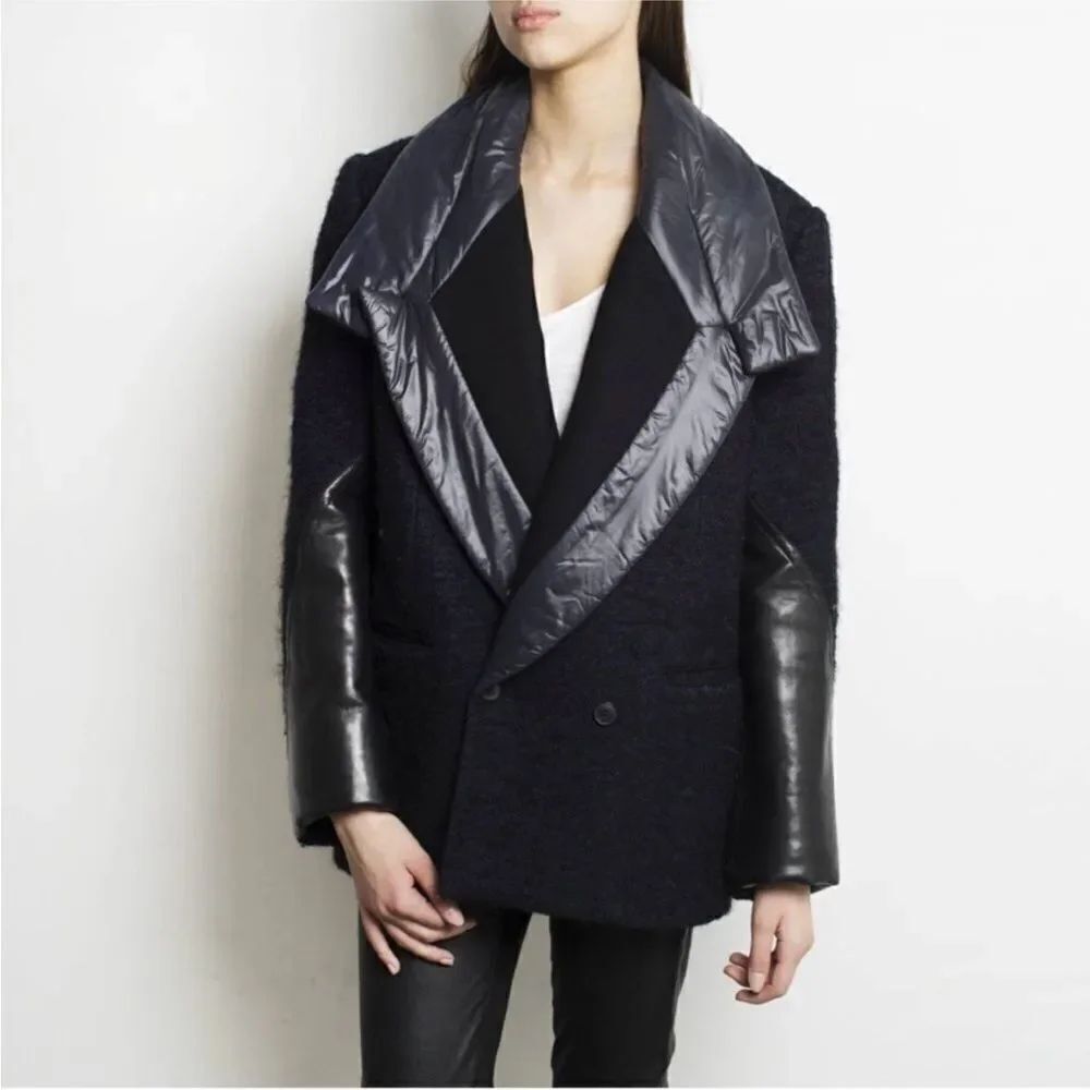 Alexander Wang genuine leather detailed jacket, S